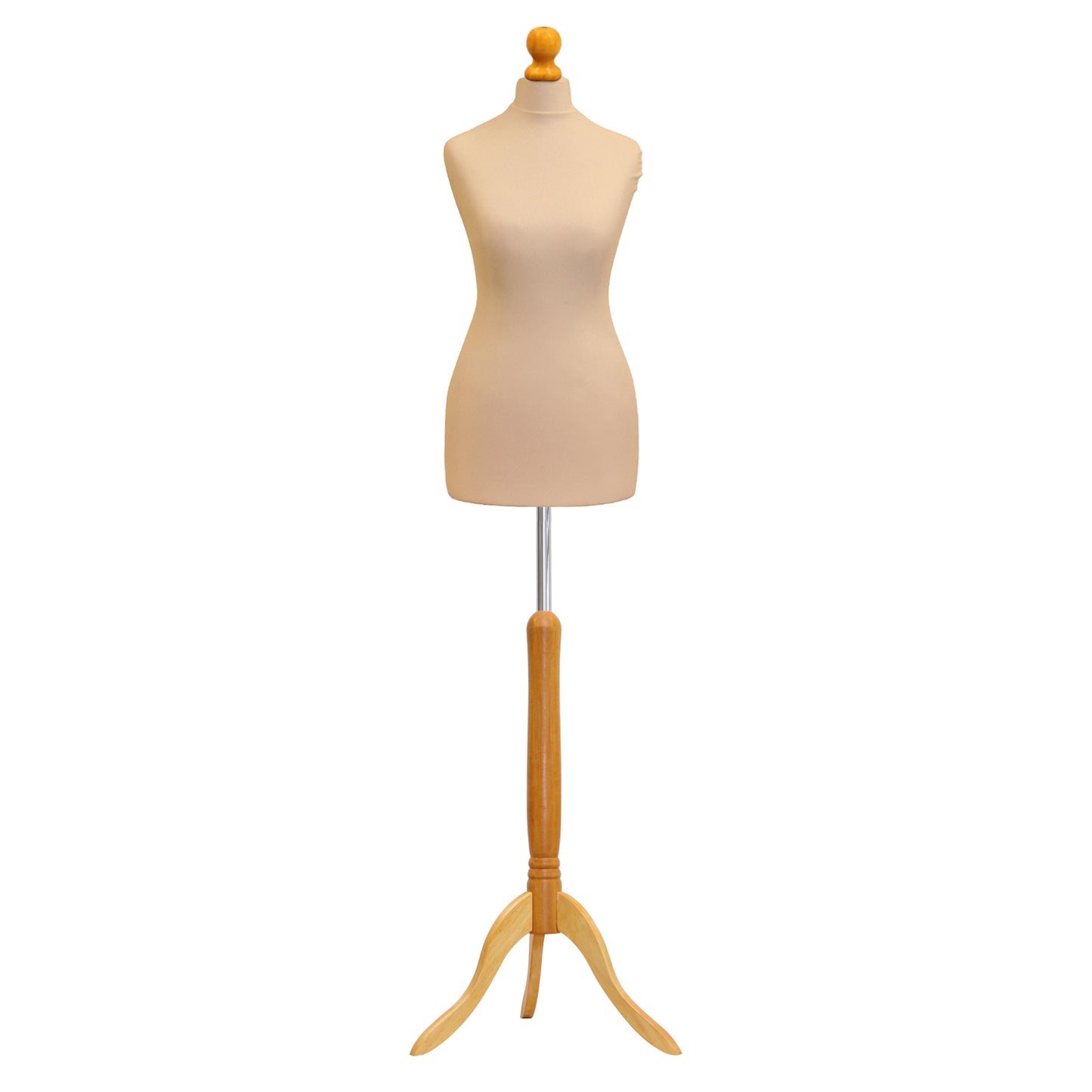 5 Tailors Dummy Female Size 18/20 Cream With Lightwood Tripod