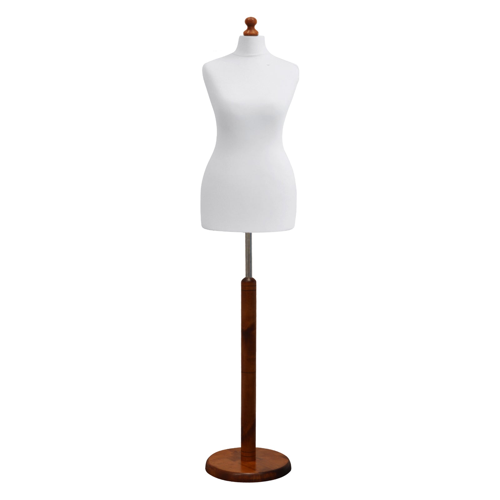 A Female Tailors Dummy Size S5 18/20 Tailors Dummy White