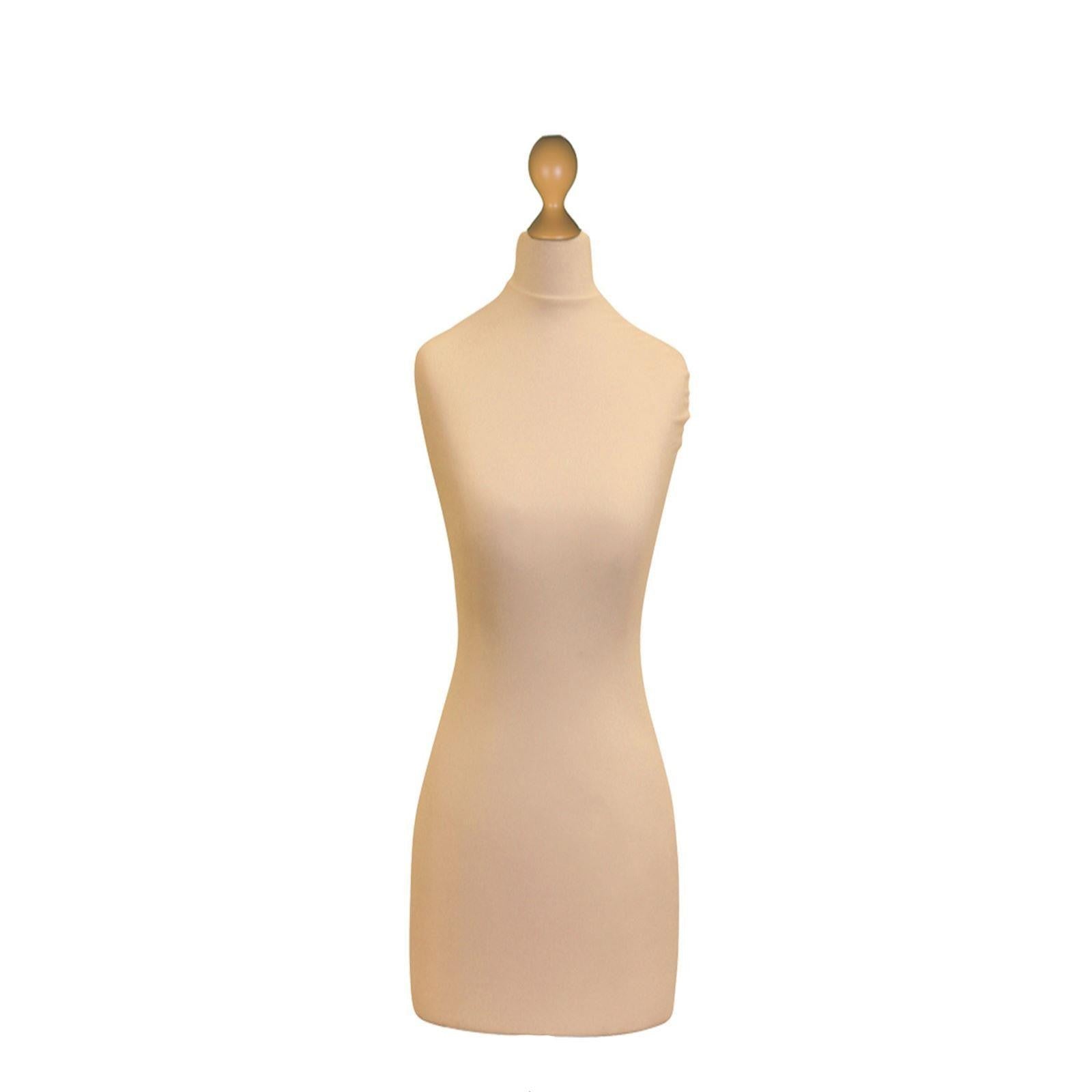 A Female Tailor's Dummy Torso Size S2 10/12 Cream