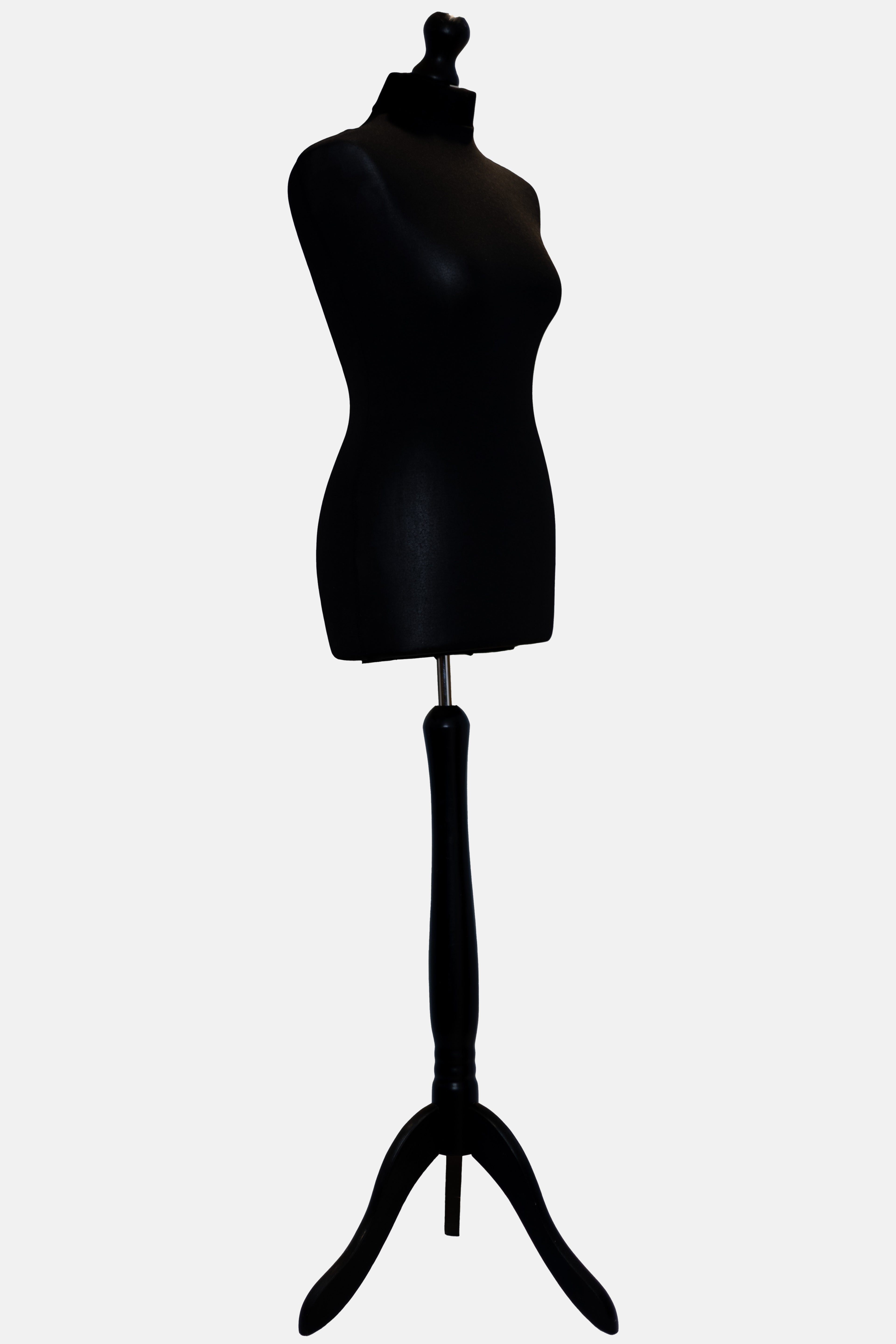 A Female Tailors Dummy Size S2 10/12 Black with Stand