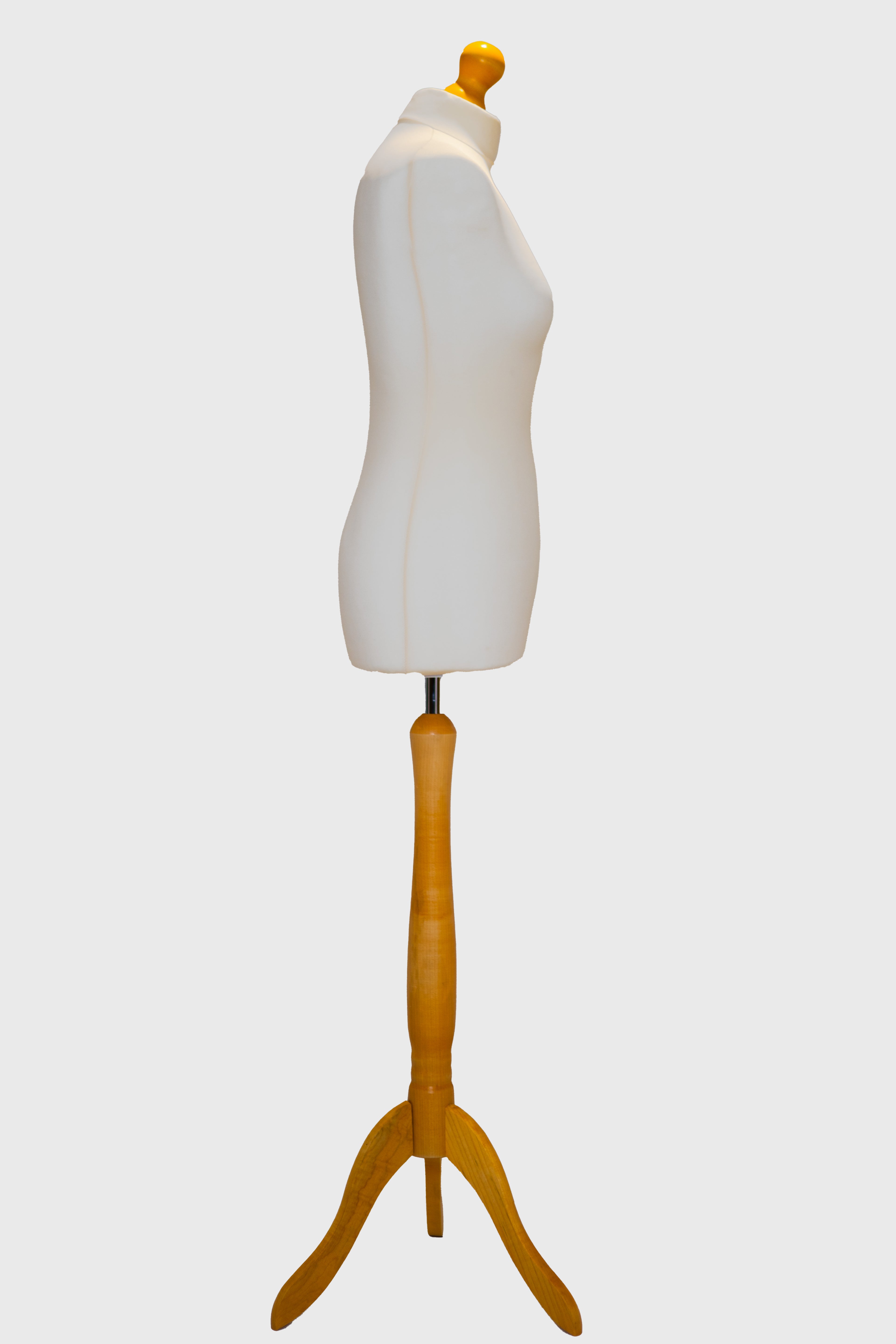 2 Tailors Dummy Female Size 10/12 Cream With Lightwood Tripod
