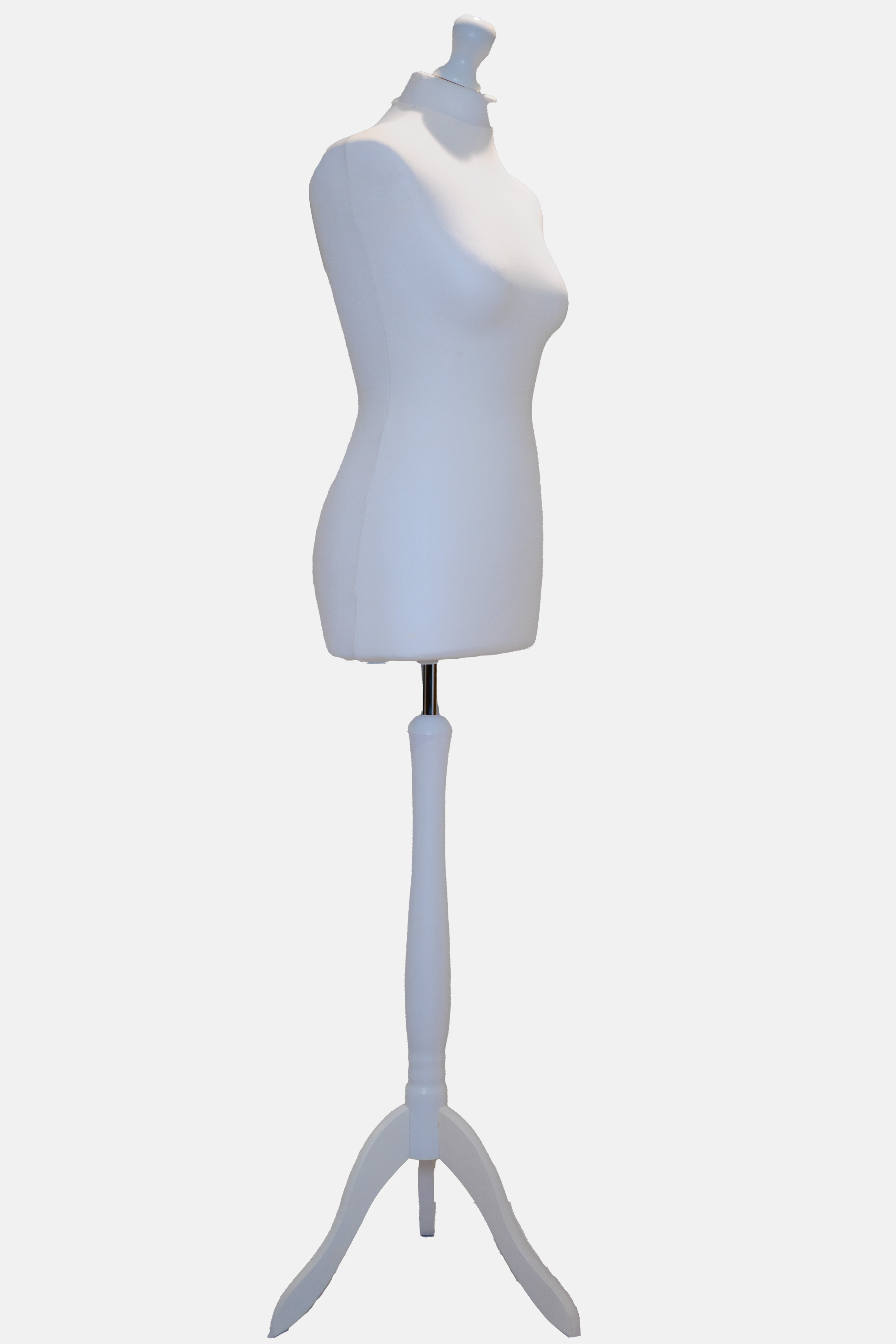 A Female Tailors Dummy Size S2 10/12 Tailors Dummy White