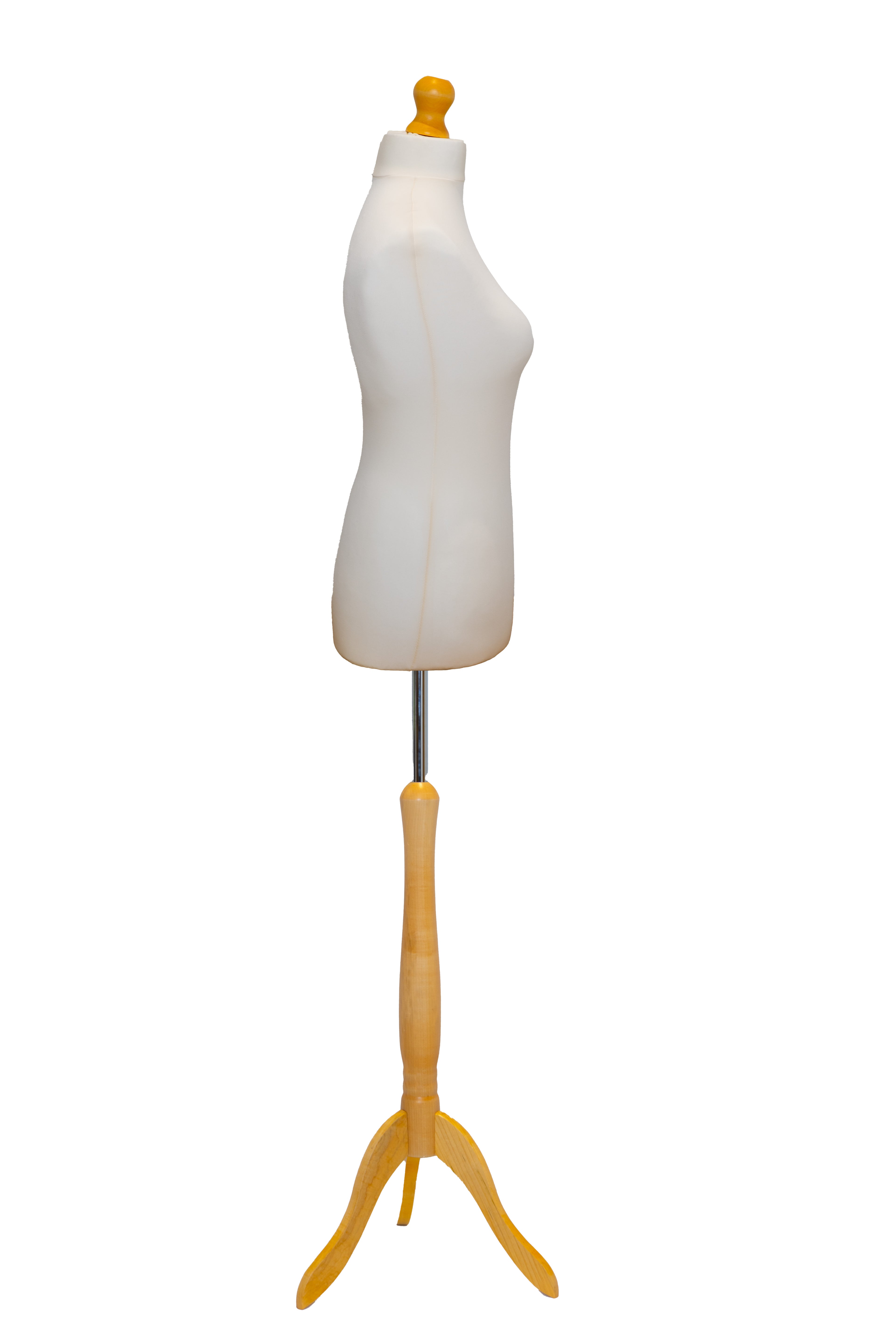 3 Tailors Dummy Female Size 12/14 Cream With Lightwood Tripod