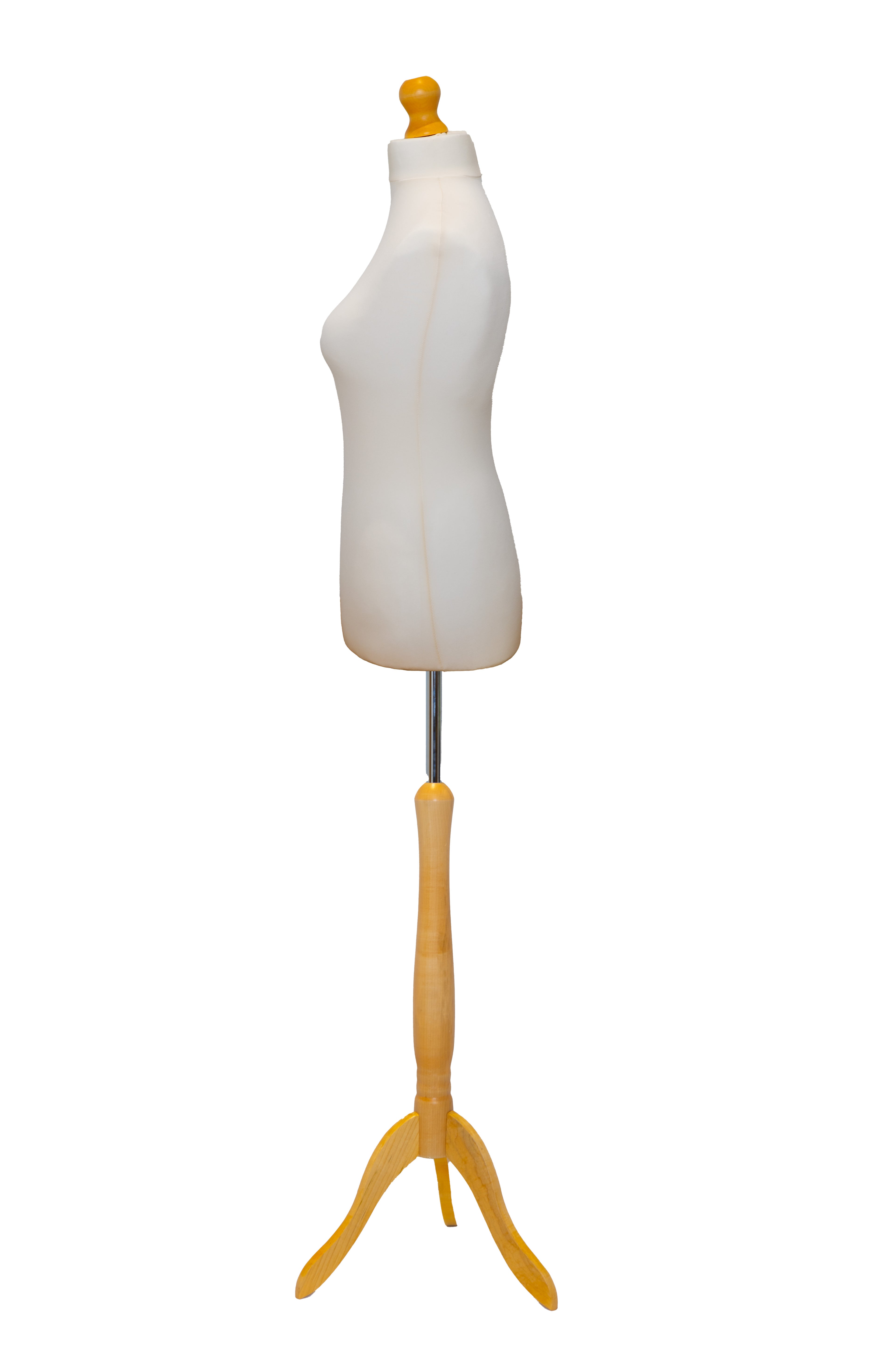 3 Tailors Dummy Female Size 12/14 Cream With Lightwood Tripod
