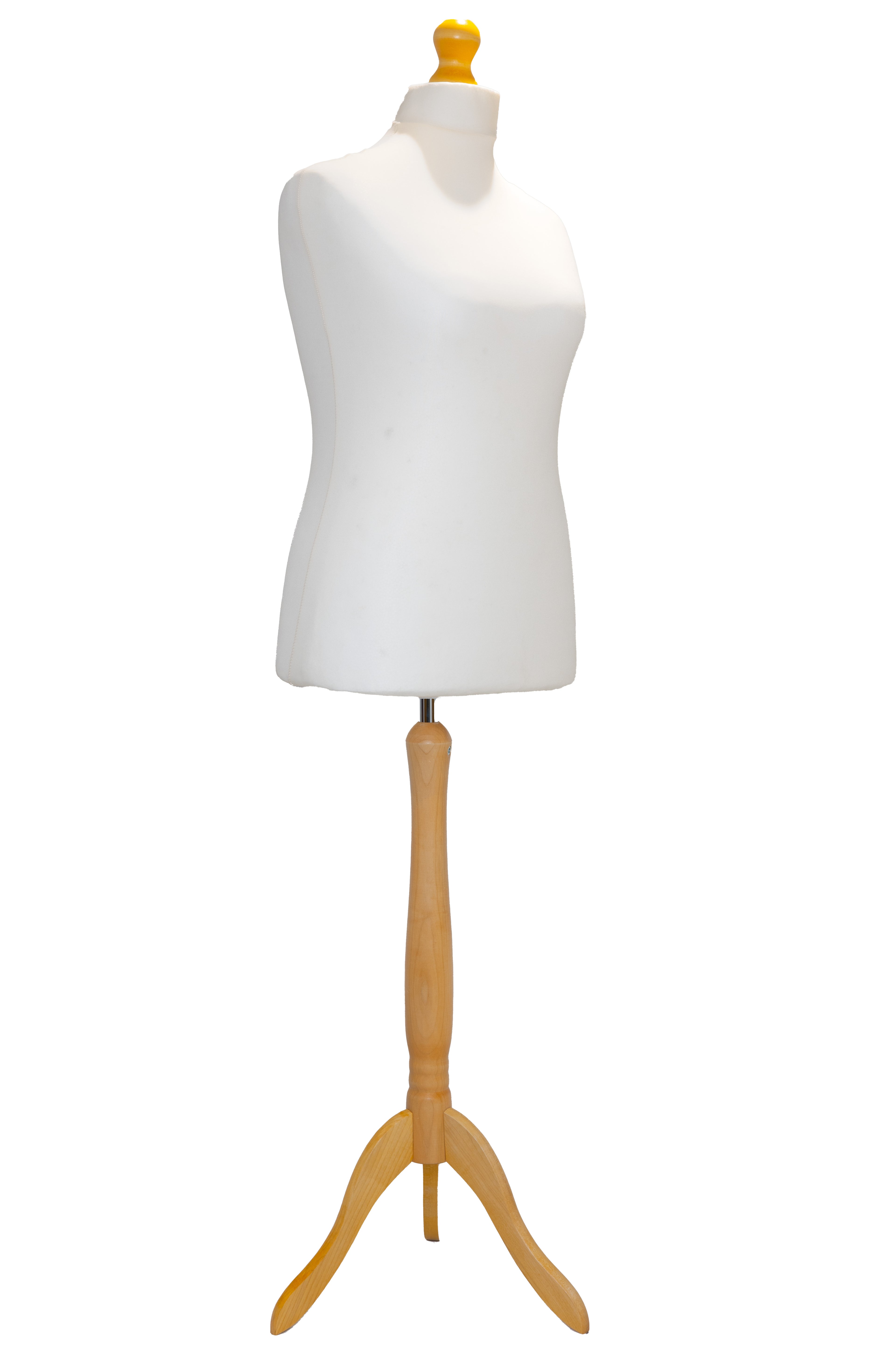 6 Tailors Dummy Female Size 20/22 Cream With Lightwood Tripod