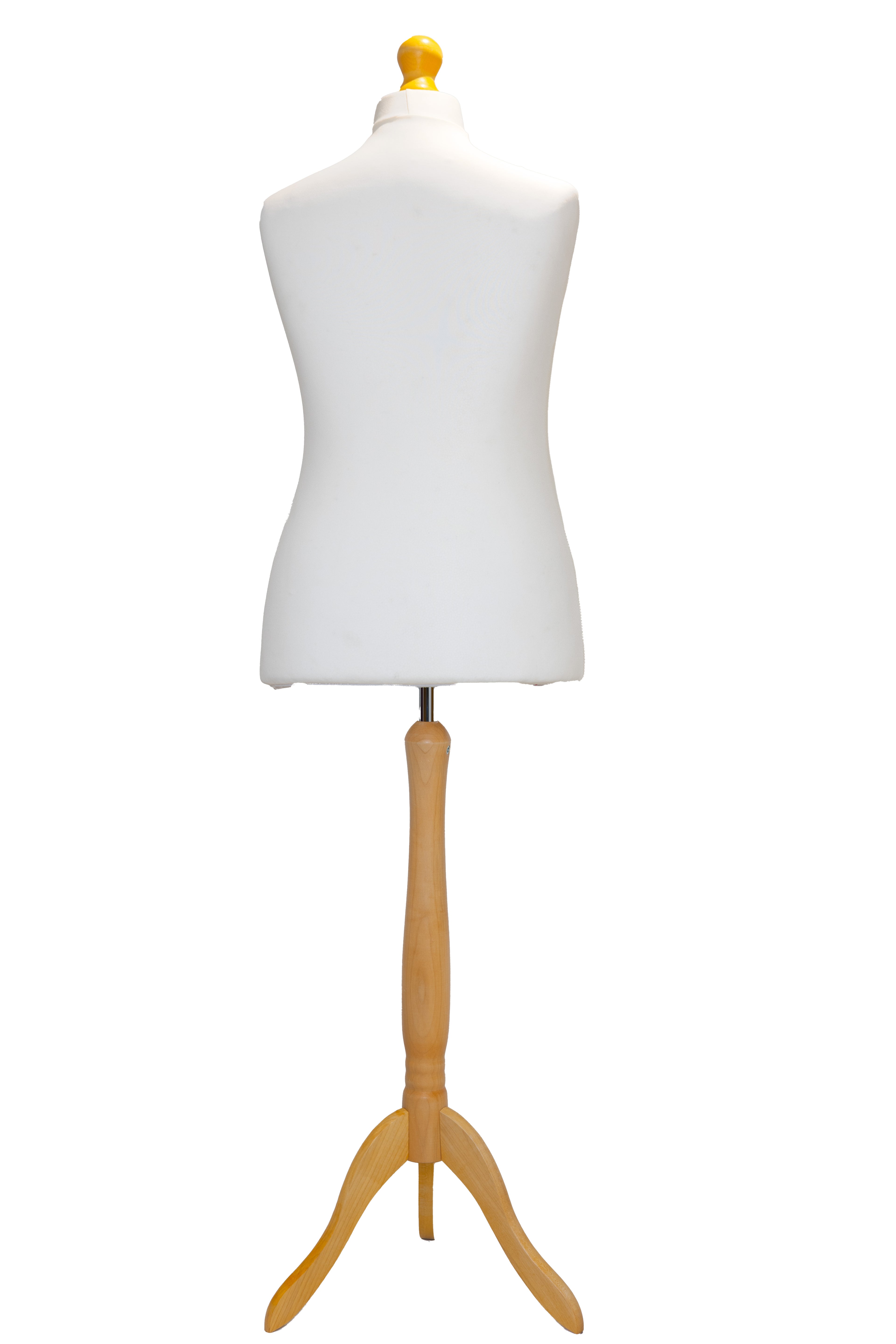 6 Tailors Dummy Female Size 20/22 Cream With Lightwood Tripod