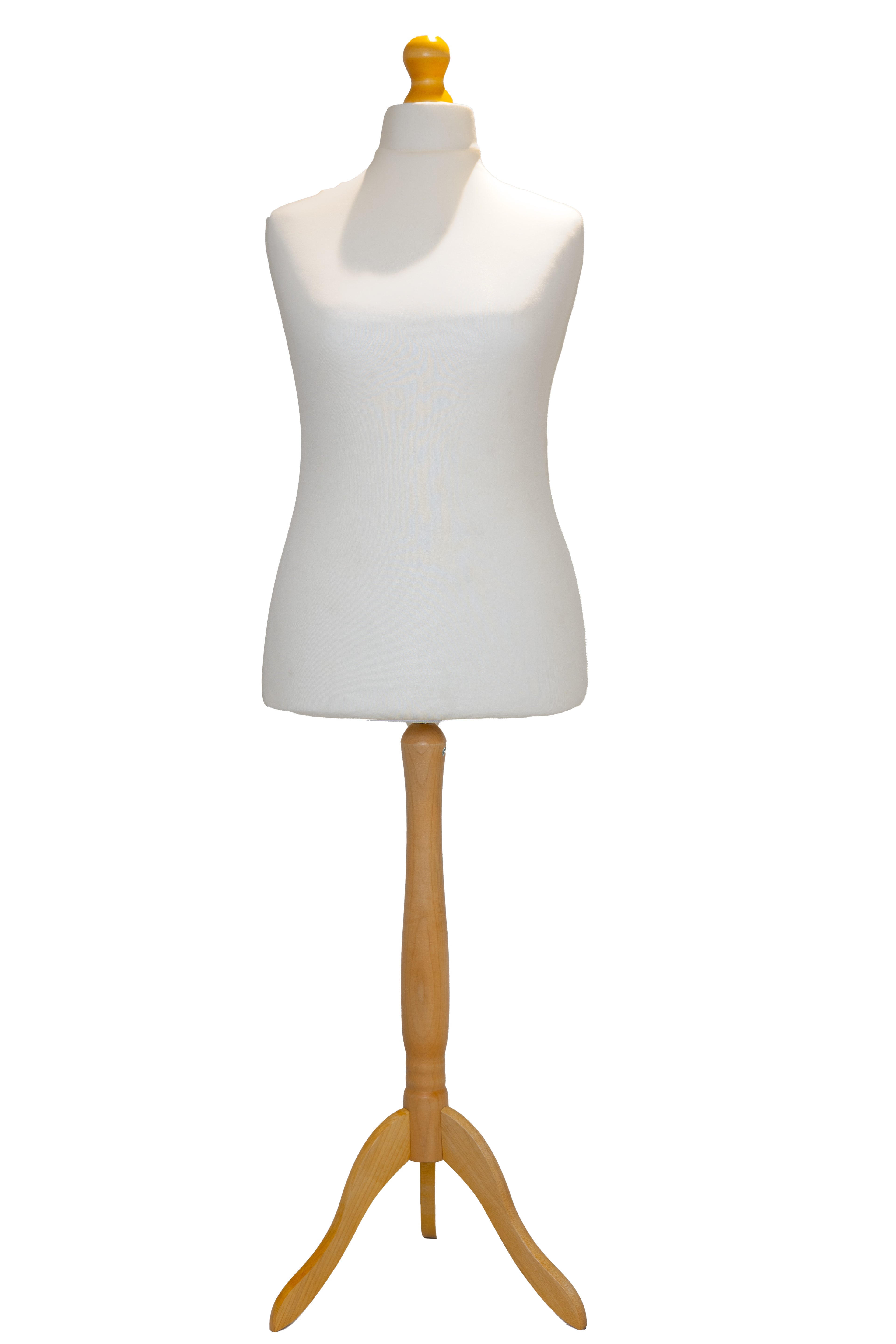 6 Tailors Dummy Female Size 20/22 Cream With Lightwood Tripod