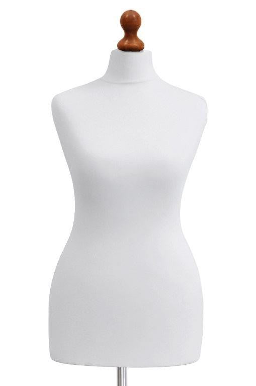 A Female Tailor's Dummy Torso Size S4 14/16 White