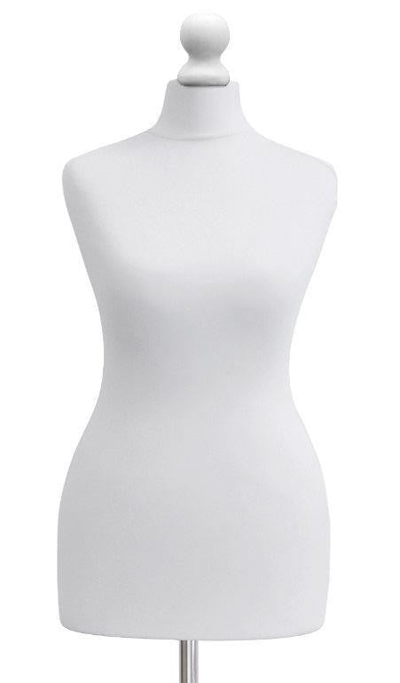 A Female Tailor's Dummy Torso Size S4 14/16 White